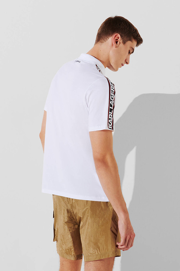 ΜΠΛΟΥΖΑ POLO KARL LAGERFELD - 100 WHITE